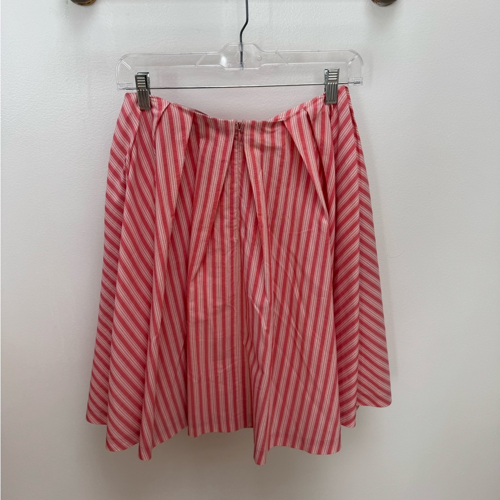 Jason Wu Pink Striped A-Line Skirt